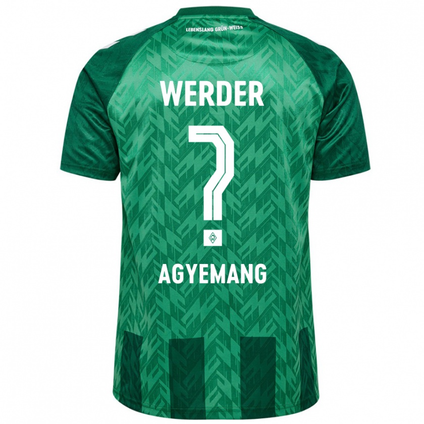 Kandiny Gyermek Caleb Agyemang #0 Zöld Hazai Jersey 2024/25 Mez Póló Ing