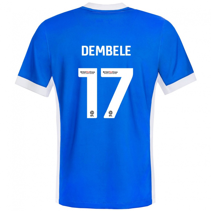 Kandiny Gyermek Siriki Dembélé #17 Kék Fehér Hazai Jersey 2024/25 Mez Póló Ing