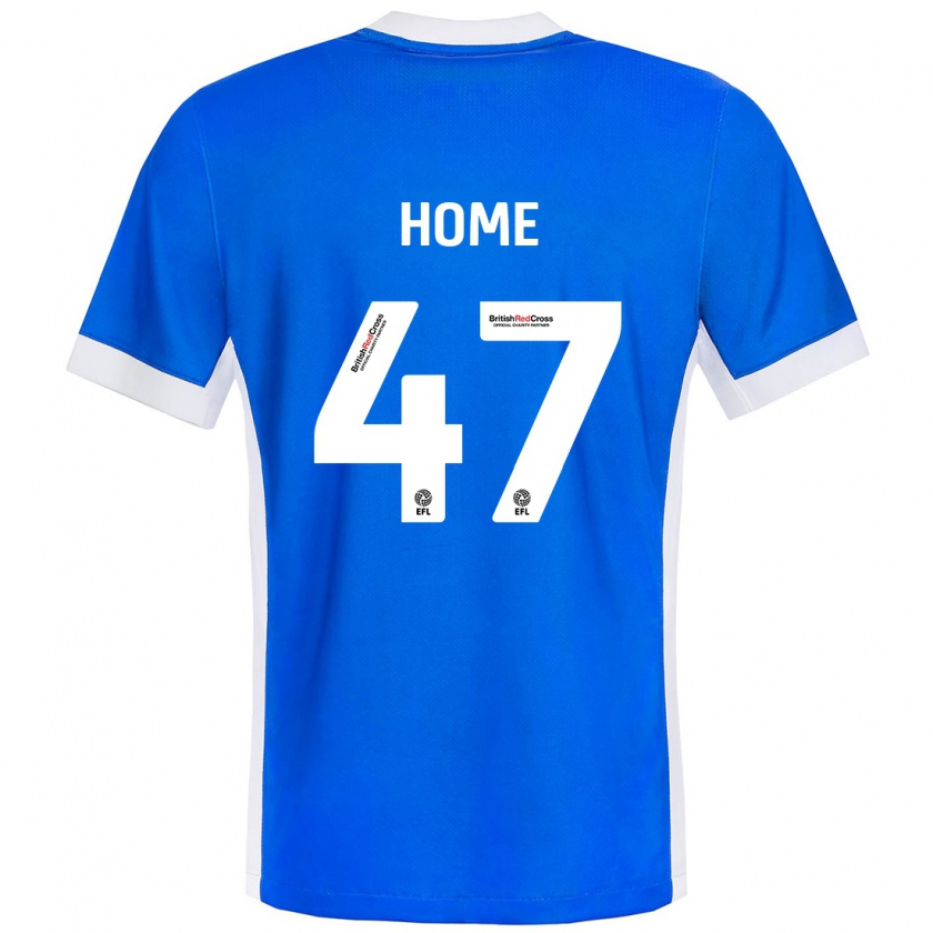 Kandiny Gyermek Josh Home #47 Kék Fehér Hazai Jersey 2024/25 Mez Póló Ing