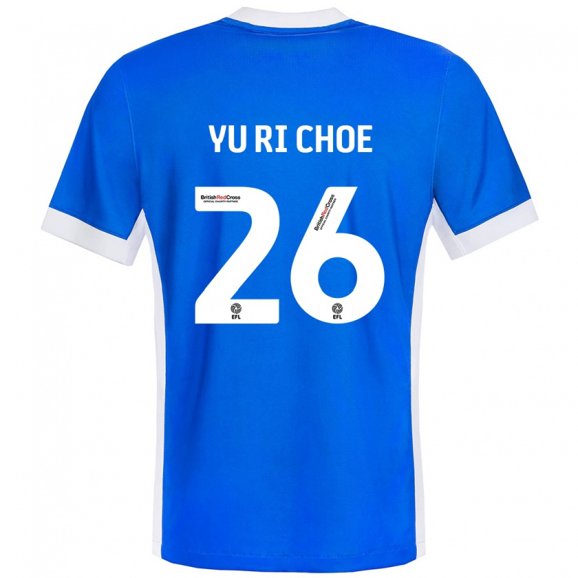 Kandiny Gyermek Yu-Ri Choe #26 Kék Fehér Hazai Jersey 2024/25 Mez Póló Ing