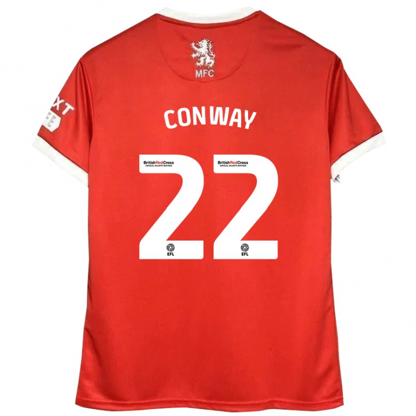 Kandiny Gyermek Tommy Conway #22 Piros Fehér Hazai Jersey 2024/25 Mez Póló Ing