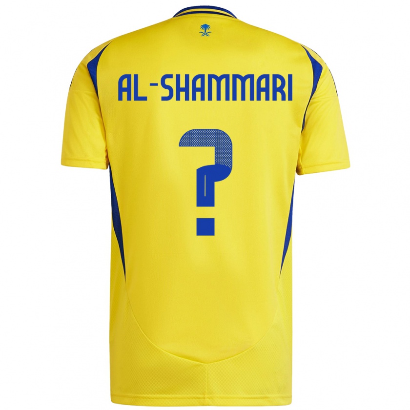 Kandiny Gyermek Mansour Al-Shammari #0 Sárga Kék Hazai Jersey 2024/25 Mez Póló Ing