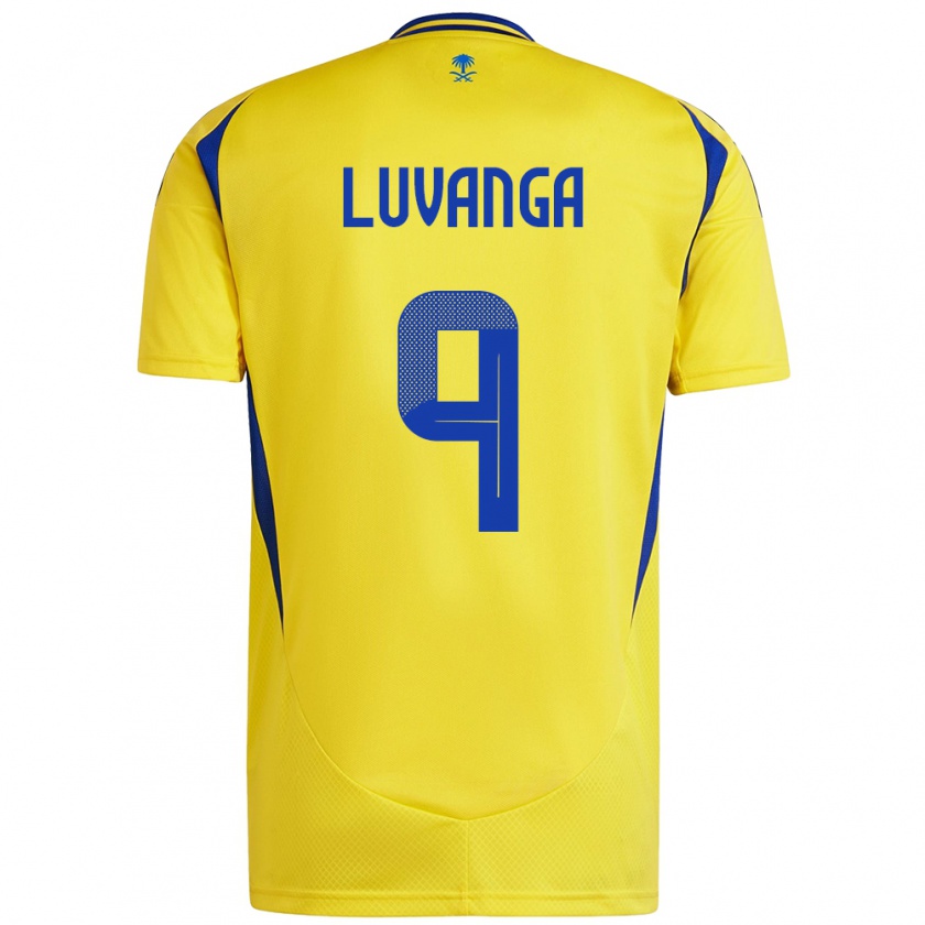 Kandiny Gyermek Clara Luvanga #9 Sárga Kék Hazai Jersey 2024/25 Mez Póló Ing