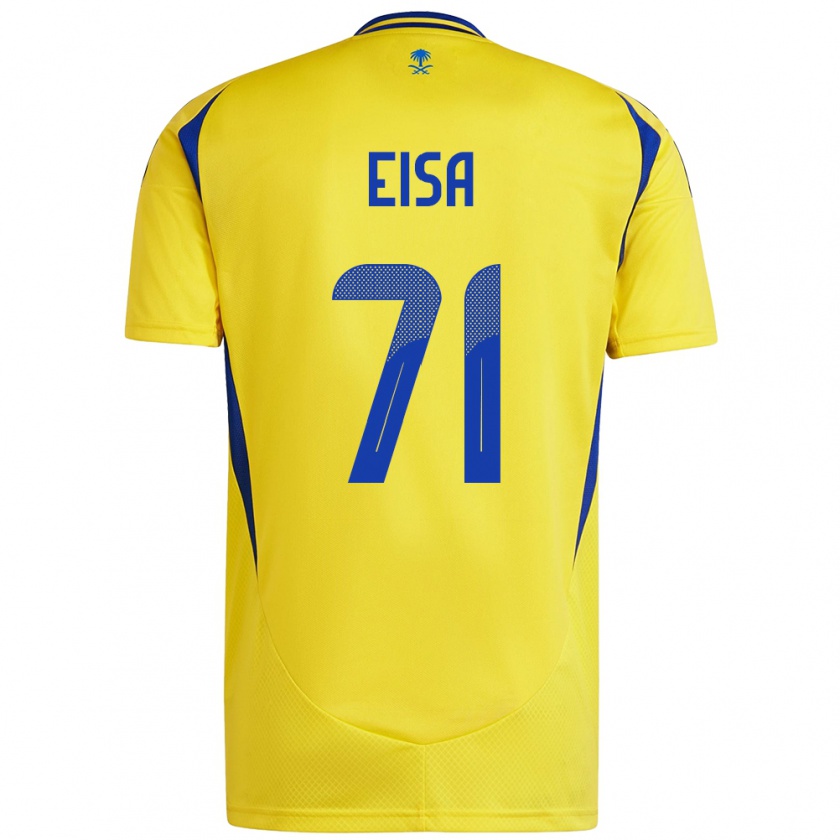 Kandiny Gyermek Bayan Eisa #71 Sárga Kék Hazai Jersey 2024/25 Mez Póló Ing