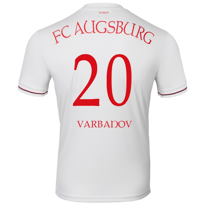 Kandiny Gyermek Svetoslav Varbanov #20 Fehér Hazai Jersey 2024/25 Mez Póló Ing