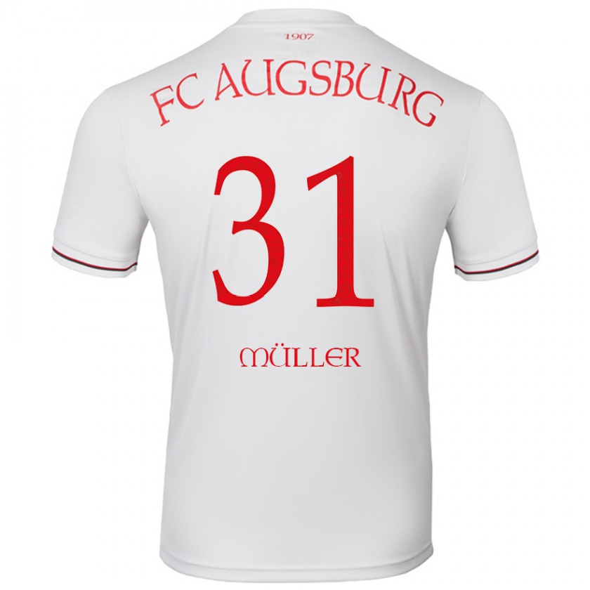 Kandiny Gyermek Noah Müller #31 Fehér Hazai Jersey 2024/25 Mez Póló Ing