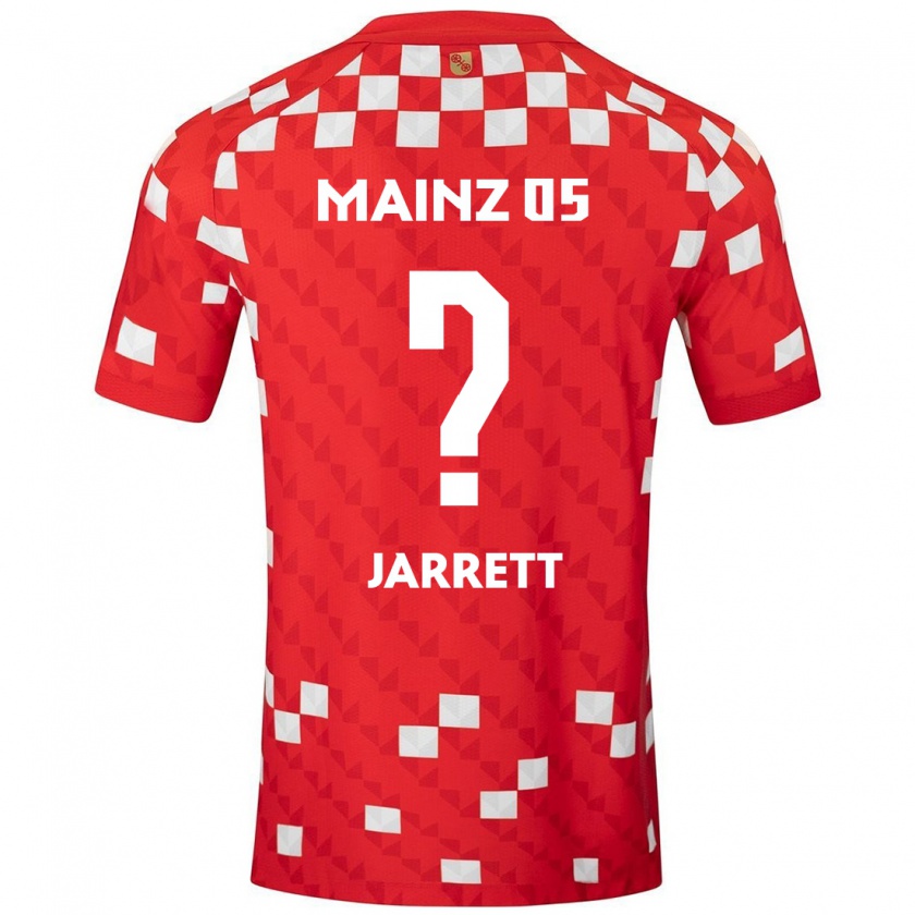 Kandiny Gyermek Tyrone Jarrett #0 Fehér Piros Hazai Jersey 2024/25 Mez Póló Ing