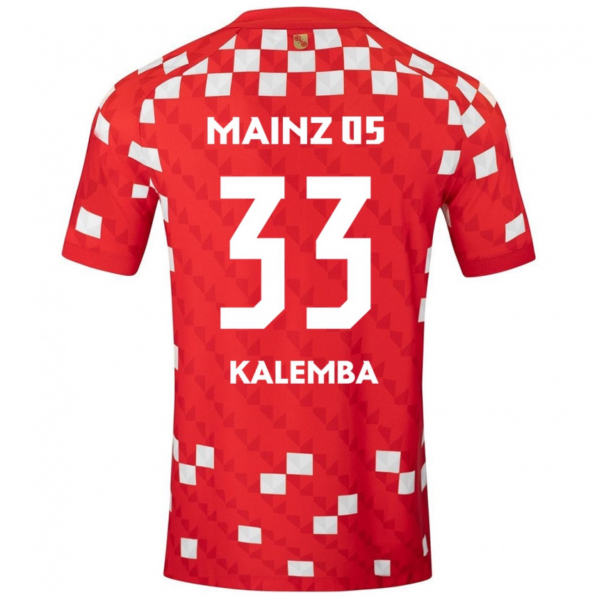 Kandiny Gyermek Marcel Kalemba #33 Fehér Piros Hazai Jersey 2024/25 Mez Póló Ing