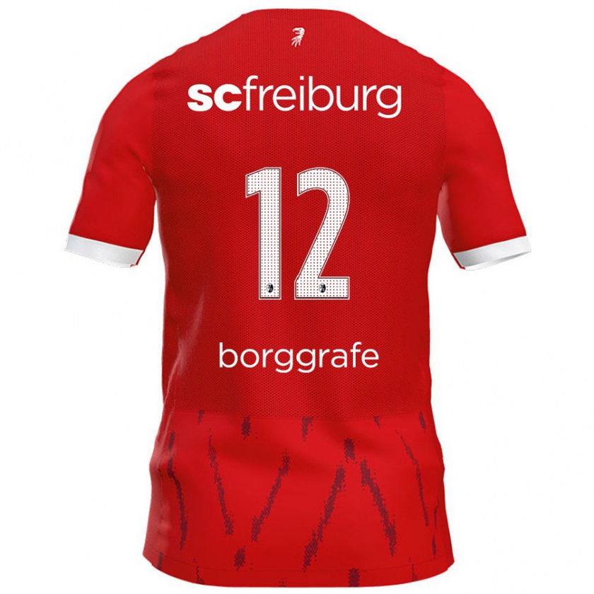 Kandiny Gyermek Rafaela Borggräfe #12 Piros Hazai Jersey 2024/25 Mez Póló Ing