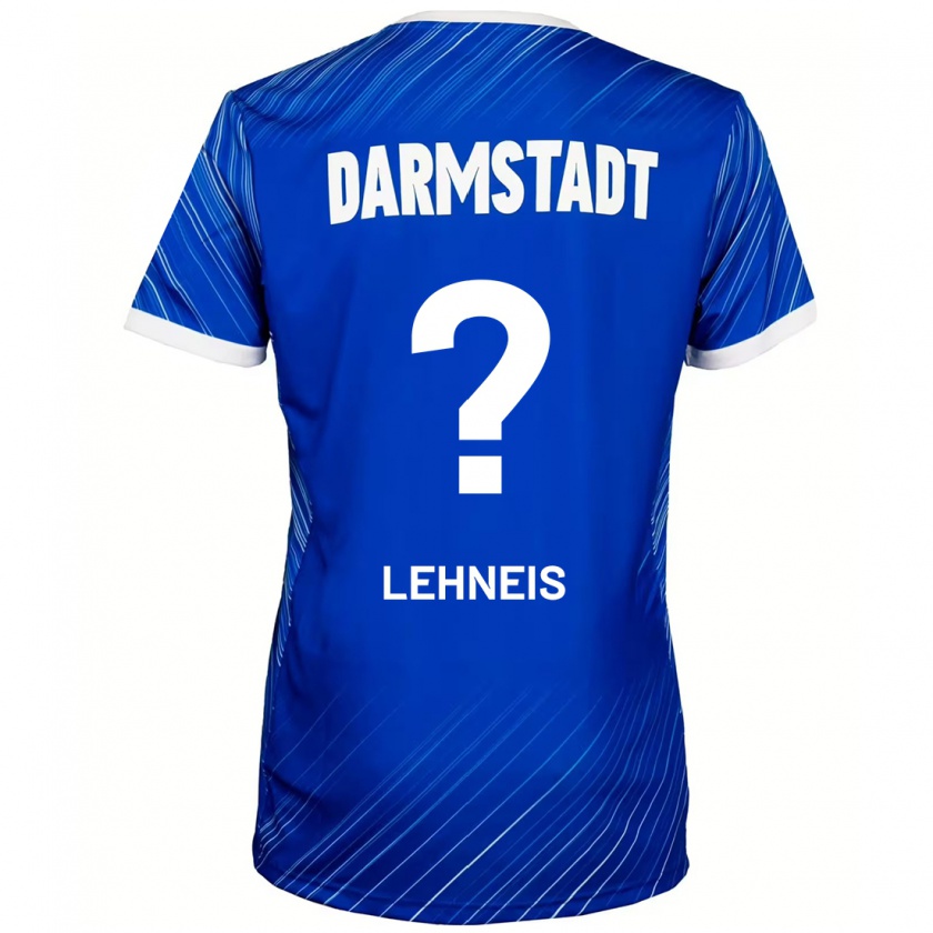 Kandiny Gyermek Daniel Lehneis #0 Kék Fehér Hazai Jersey 2024/25 Mez Póló Ing