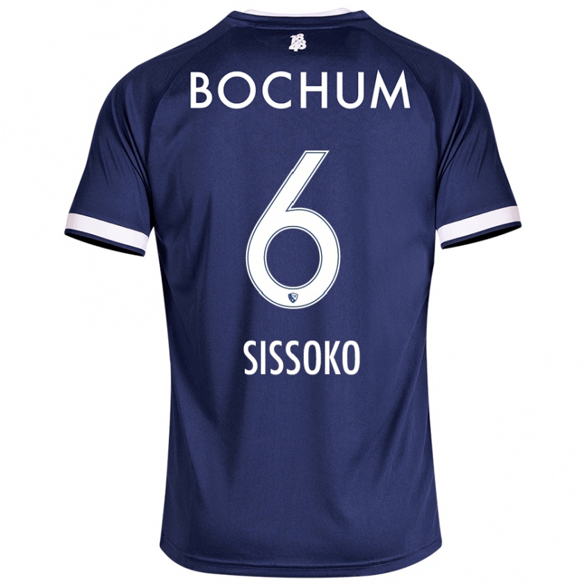 Kandiny Gyermek Ibrahima Sissoko #6 Sötétkék Hazai Jersey 2024/25 Mez Póló Ing