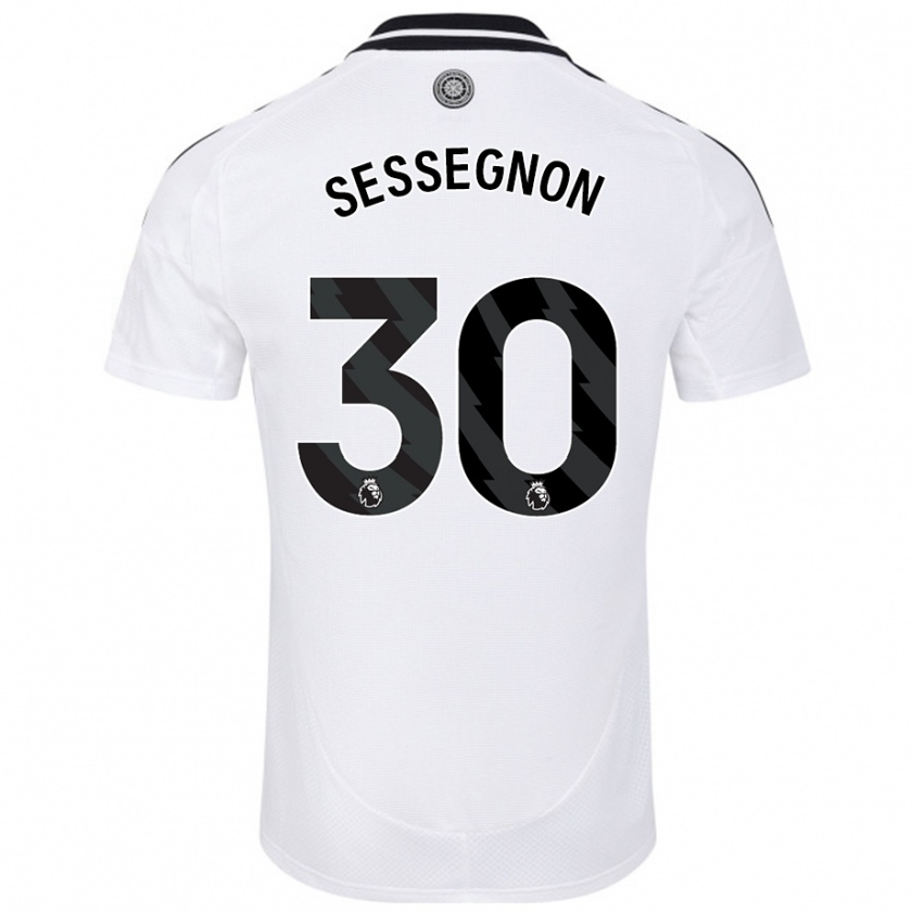 Kandiny Gyermek Ryan Sessegnon #30 Fehér Hazai Jersey 2024/25 Mez Póló Ing