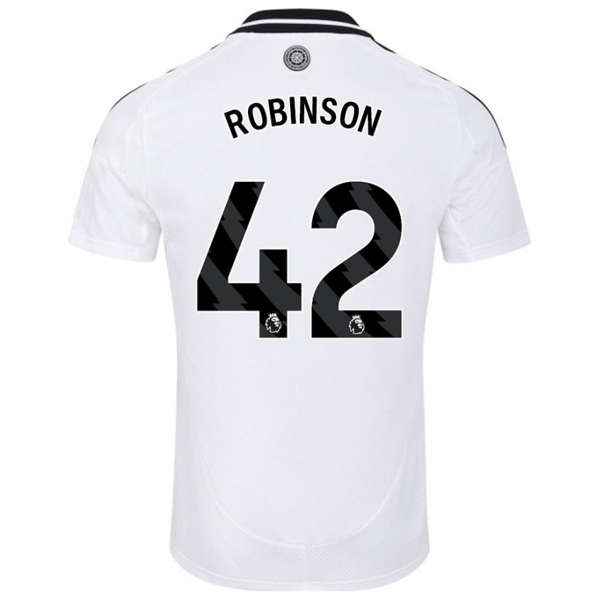 Kandiny Gyermek Charlie Robinson #42 Fehér Hazai Jersey 2024/25 Mez Póló Ing