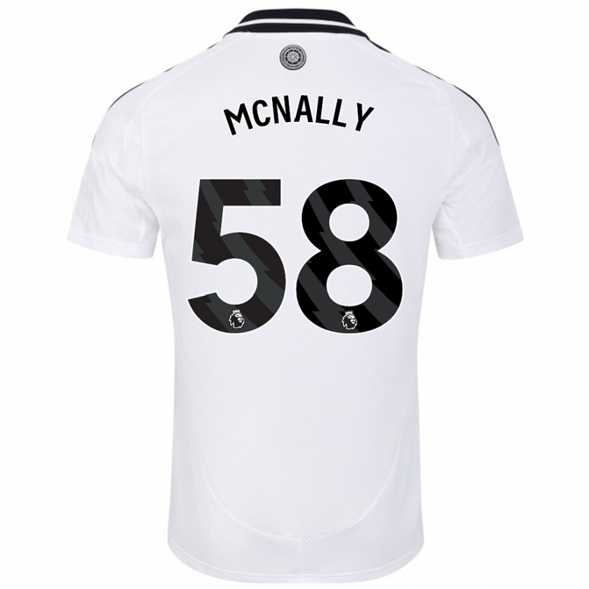 Kandiny Gyermek Alfie Mcnally #58 Fehér Hazai Jersey 2024/25 Mez Póló Ing