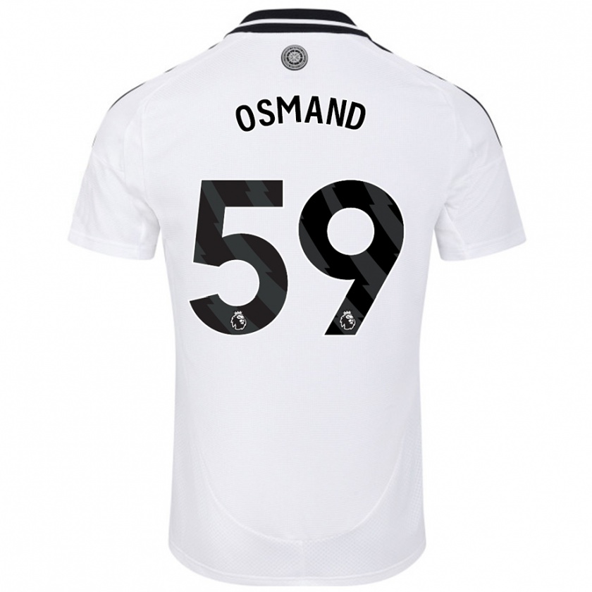 Kandiny Gyermek Callum Osmand #59 Fehér Hazai Jersey 2024/25 Mez Póló Ing