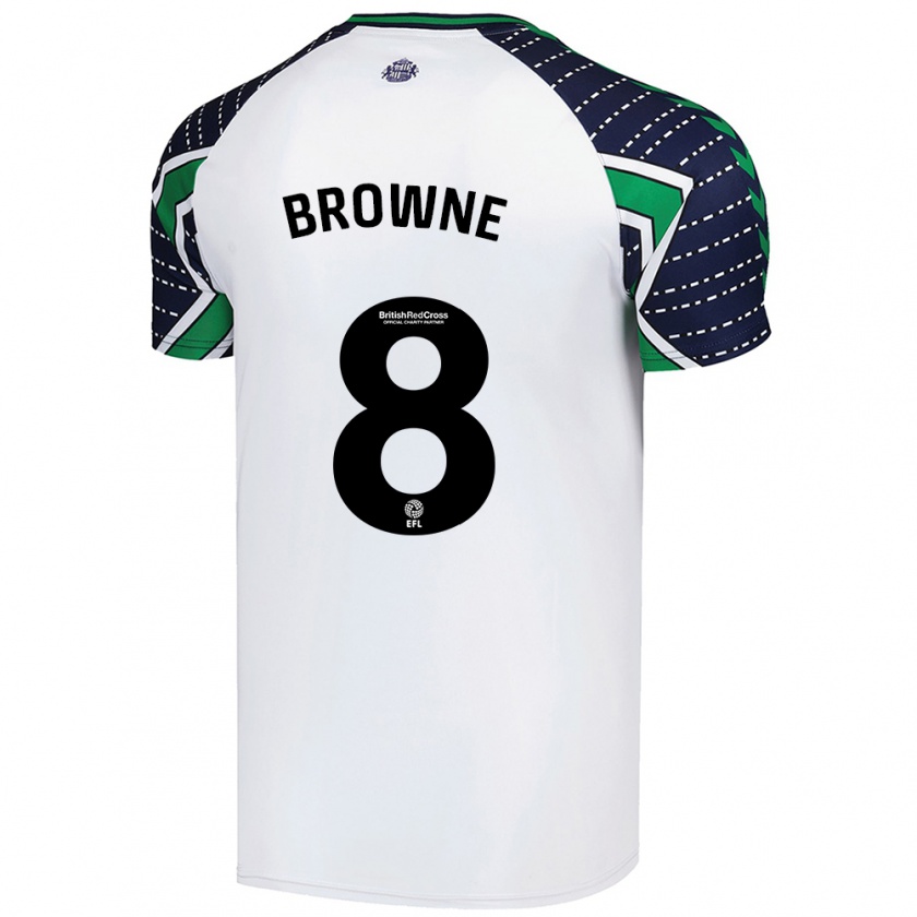 Kandiny Gyermek Alan Browne #8 Fehér Idegenbeli Jersey 2024/25 Mez Póló Ing