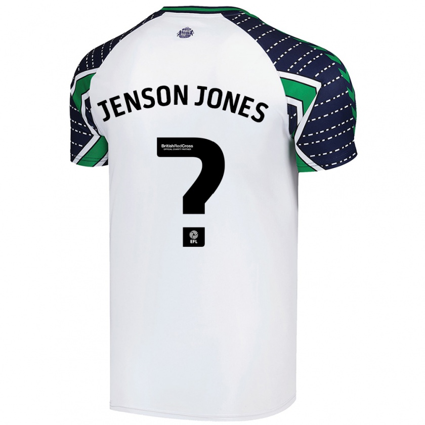 Kandiny Gyermek Jenson Jones #0 Fehér Idegenbeli Jersey 2024/25 Mez Póló Ing