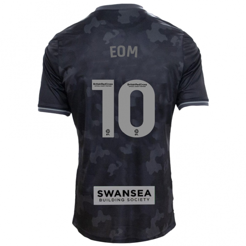 Kandiny Gyermek Ji-Sung Eom #10 Fekete Idegenbeli Jersey 2024/25 Mez Póló Ing