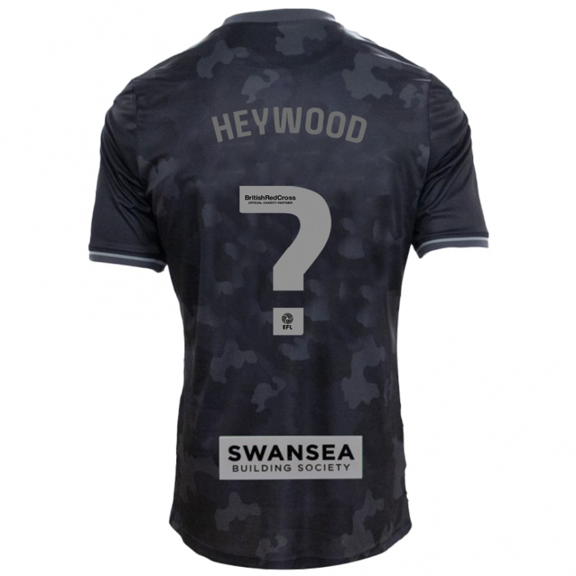 Kandiny Gyermek Carter Heywood #0 Fekete Idegenbeli Jersey 2024/25 Mez Póló Ing