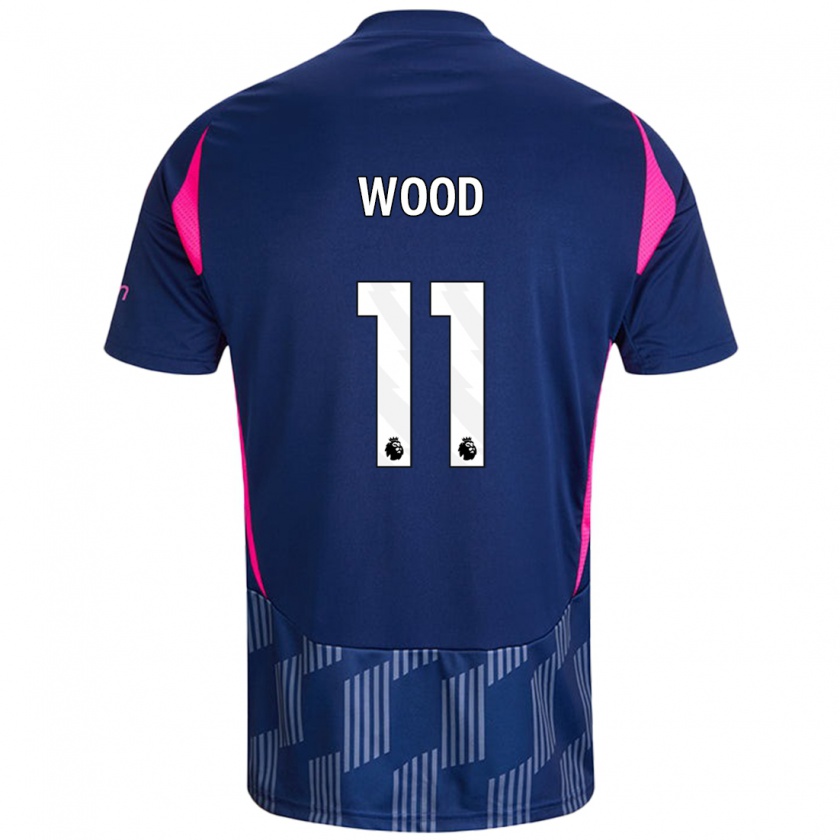 Kandiny Gyermek Chris Wood #11 Királykék Rózsaszín Idegenbeli Jersey 2024/25 Mez Póló Ing