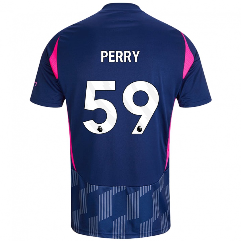 Kandiny Gyermek Ben Perry #59 Királykék Rózsaszín Idegenbeli Jersey 2024/25 Mez Póló Ing