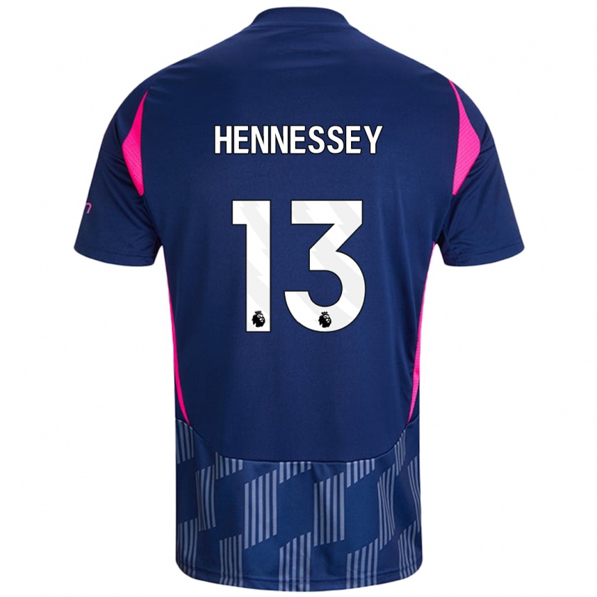 Kandiny Gyermek Wayne Hennessey #13 Királykék Rózsaszín Idegenbeli Jersey 2024/25 Mez Póló Ing