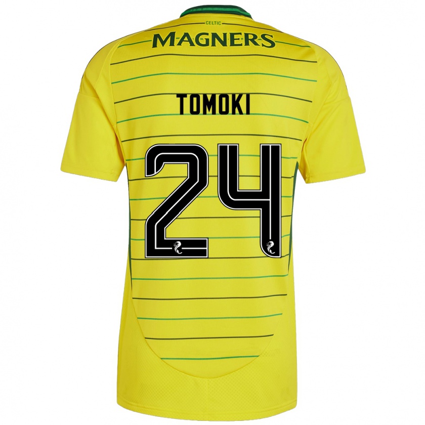 Kandiny Gyermek Tomoki Iwata #24 Sárga Idegenbeli Jersey 2024/25 Mez Póló Ing