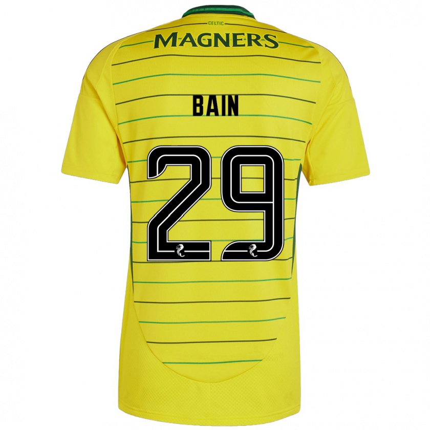 Kandiny Gyermek Scott Bain #29 Sárga Idegenbeli Jersey 2024/25 Mez Póló Ing