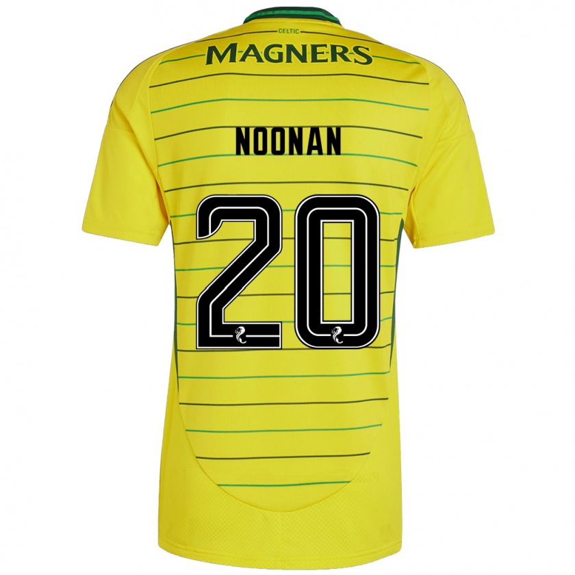 Kandiny Gyermek Saoirse Noonan #20 Sárga Idegenbeli Jersey 2024/25 Mez Póló Ing