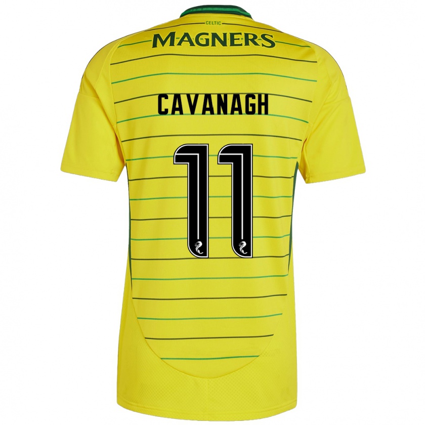 Kandiny Gyermek Colette Cavanagh #11 Sárga Idegenbeli Jersey 2024/25 Mez Póló Ing