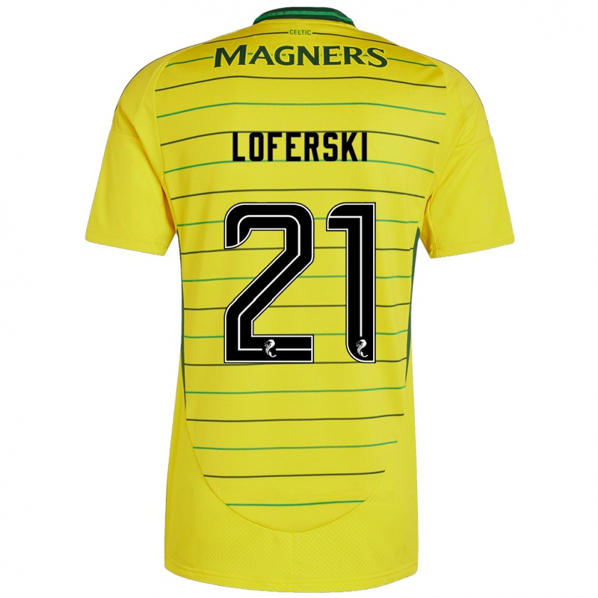 Kandiny Gyermek Kit Loferski #21 Sárga Idegenbeli Jersey 2024/25 Mez Póló Ing