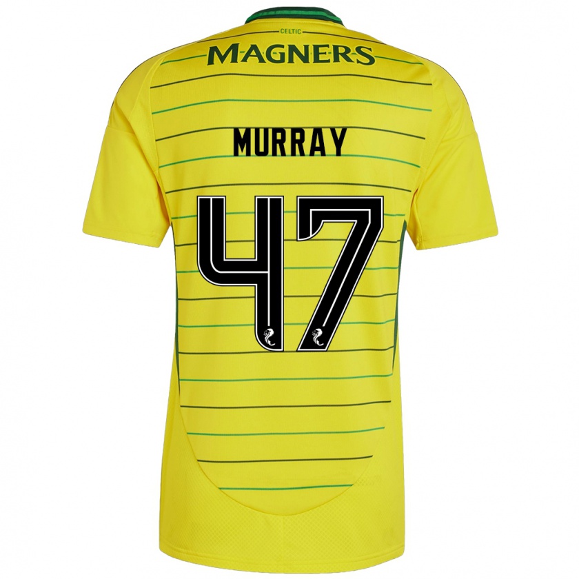 Kandiny Gyermek Dane Murray #47 Sárga Idegenbeli Jersey 2024/25 Mez Póló Ing