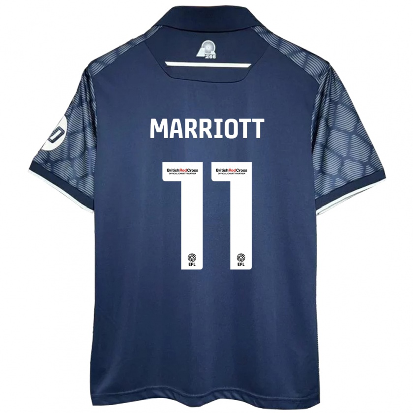 Kandiny Gyermek Jack Marriott #11 Fekete Idegenbeli Jersey 2024/25 Mez Póló Ing