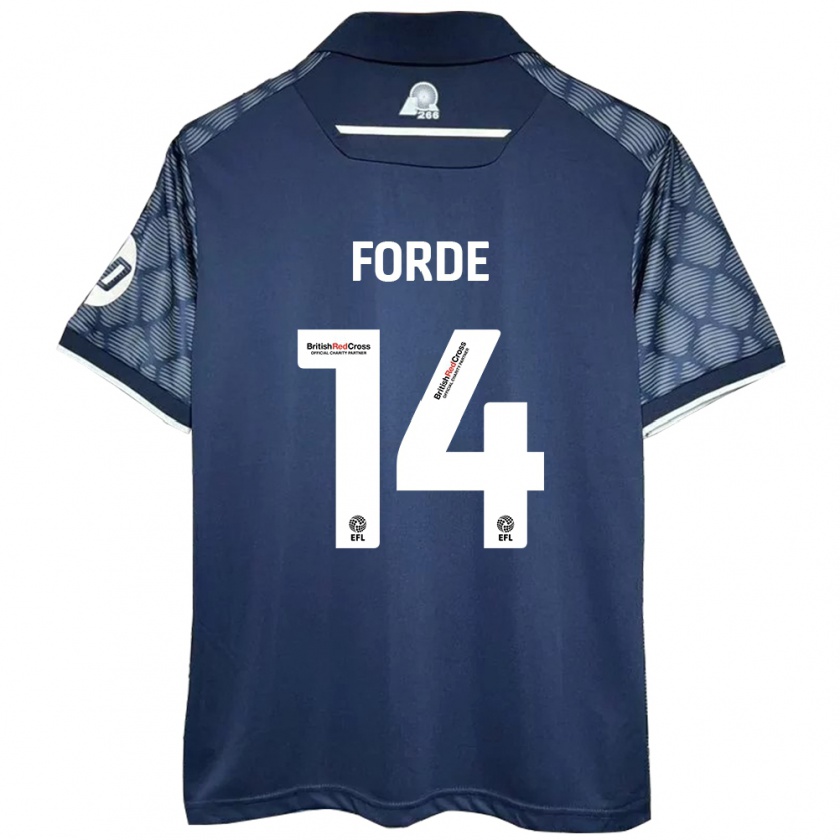 Kandiny Gyermek Anthony Forde #14 Fekete Idegenbeli Jersey 2024/25 Mez Póló Ing