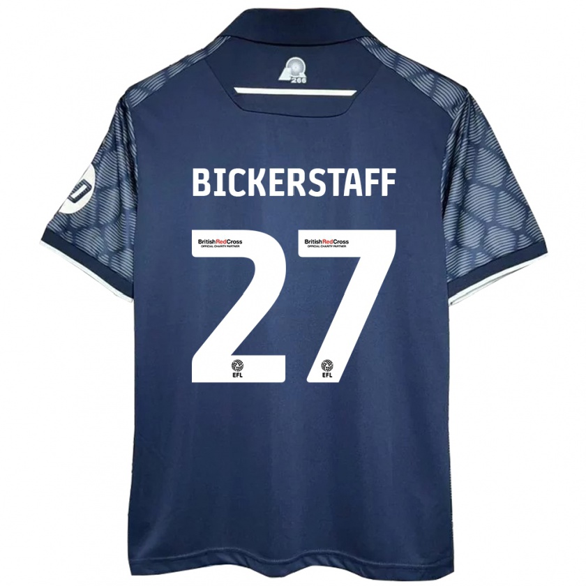 Kandiny Gyermek Jake Bickerstaff #27 Fekete Idegenbeli Jersey 2024/25 Mez Póló Ing