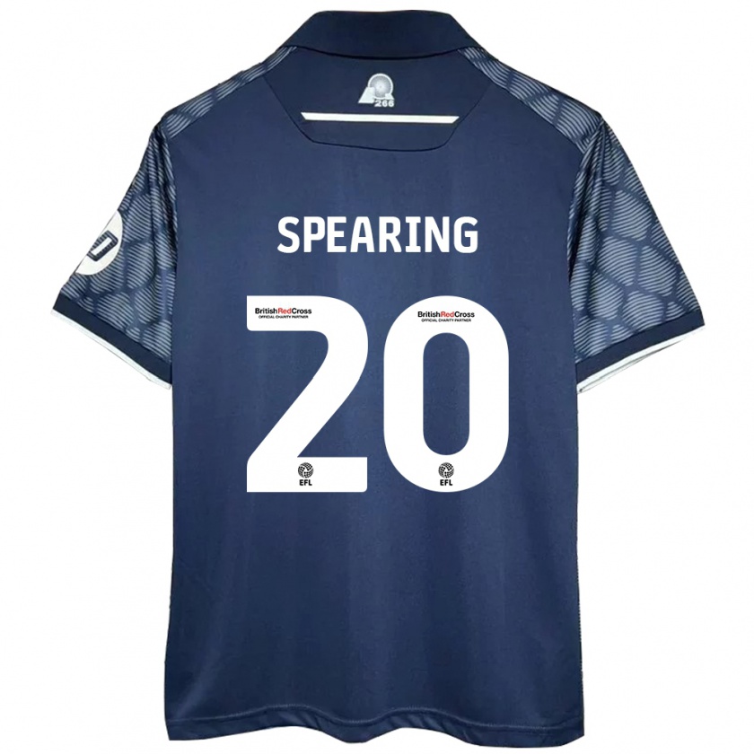 Kandiny Gyermek Natasha Spearing #20 Fekete Idegenbeli Jersey 2024/25 Mez Póló Ing