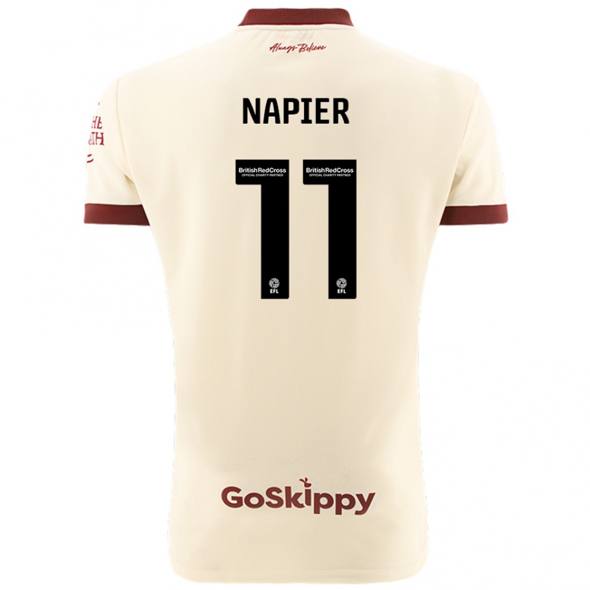 Kandiny Gyermek Jamie-Lee Napier #11 Krém Fehér Idegenbeli Jersey 2024/25 Mez Póló Ing