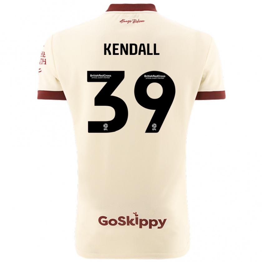 Kandiny Gyermek Maya Kendall #39 Krém Fehér Idegenbeli Jersey 2024/25 Mez Póló Ing