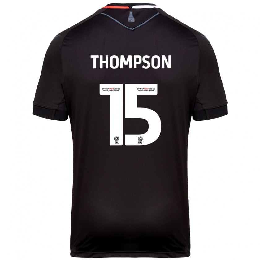 Kandiny Gyermek Jordan Thompson #15 Fekete Idegenbeli Jersey 2024/25 Mez Póló Ing