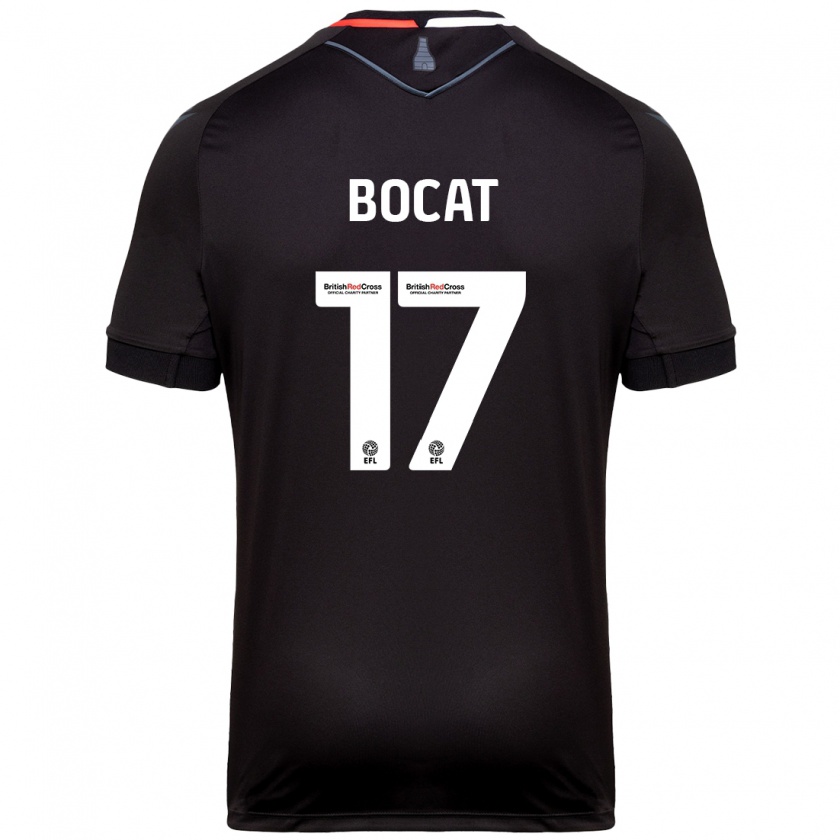 Kandiny Gyermek Eric-Junior Bocat #17 Fekete Idegenbeli Jersey 2024/25 Mez Póló Ing