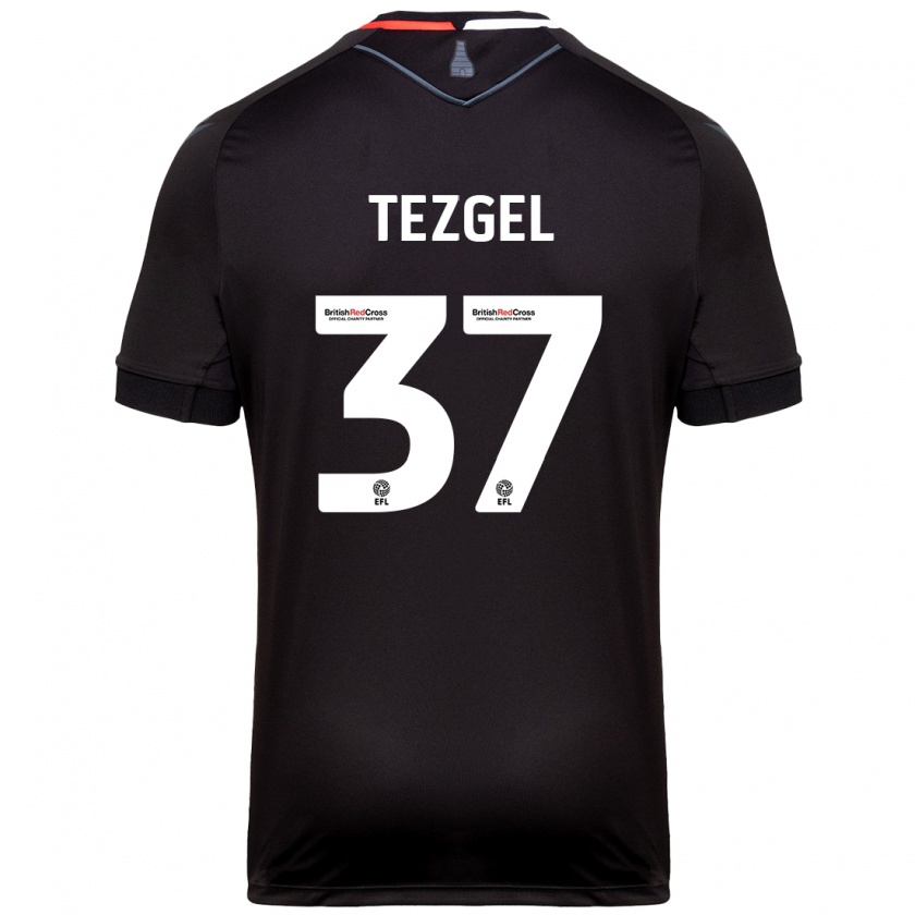 Kandiny Gyermek Emre Tezgel #37 Fekete Idegenbeli Jersey 2024/25 Mez Póló Ing