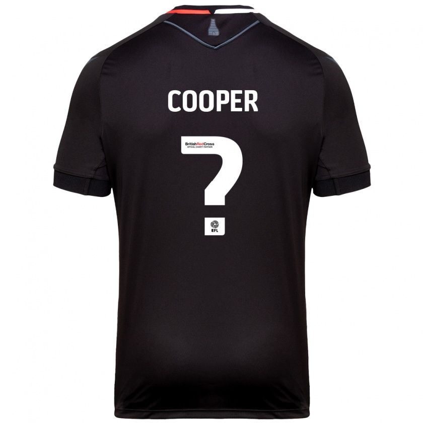 Kandiny Gyermek Noah Cooper #0 Fekete Idegenbeli Jersey 2024/25 Mez Póló Ing