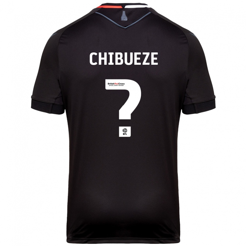 Kandiny Gyermek Chinonso Chibueze #0 Fekete Idegenbeli Jersey 2024/25 Mez Póló Ing