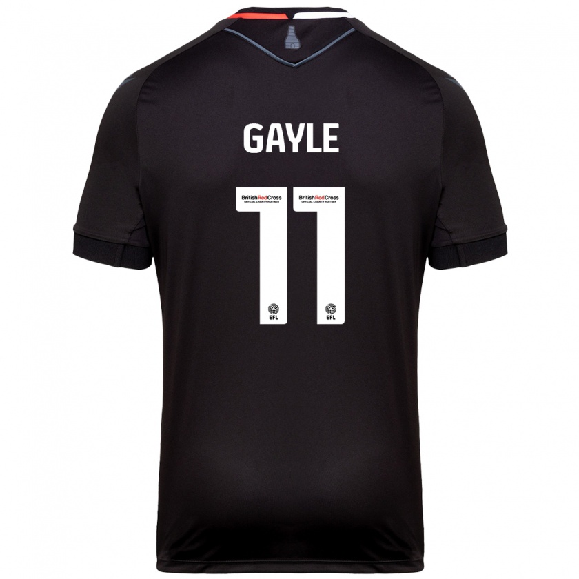 Kandiny Gyermek Dwight Gayle #11 Fekete Idegenbeli Jersey 2024/25 Mez Póló Ing