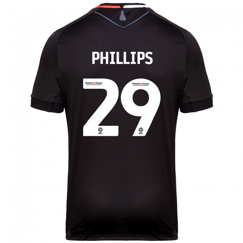 Kandiny Gyermek D'margio Wright-Phillips #29 Fekete Idegenbeli Jersey 2024/25 Mez Póló Ing