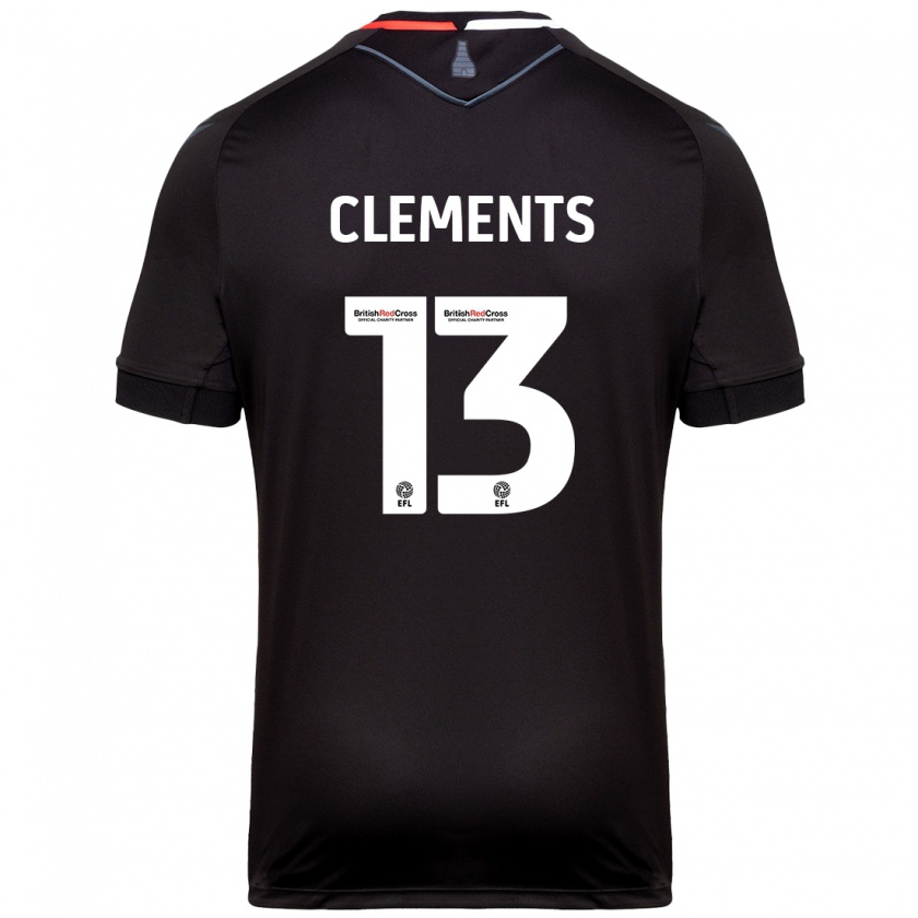 Kandiny Gyermek Daisy Clements #13 Fekete Idegenbeli Jersey 2024/25 Mez Póló Ing