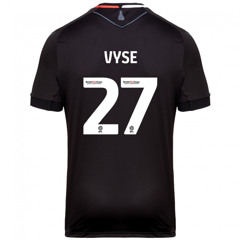 Kandiny Gyermek Ryah Vyse #27 Fekete Idegenbeli Jersey 2024/25 Mez Póló Ing