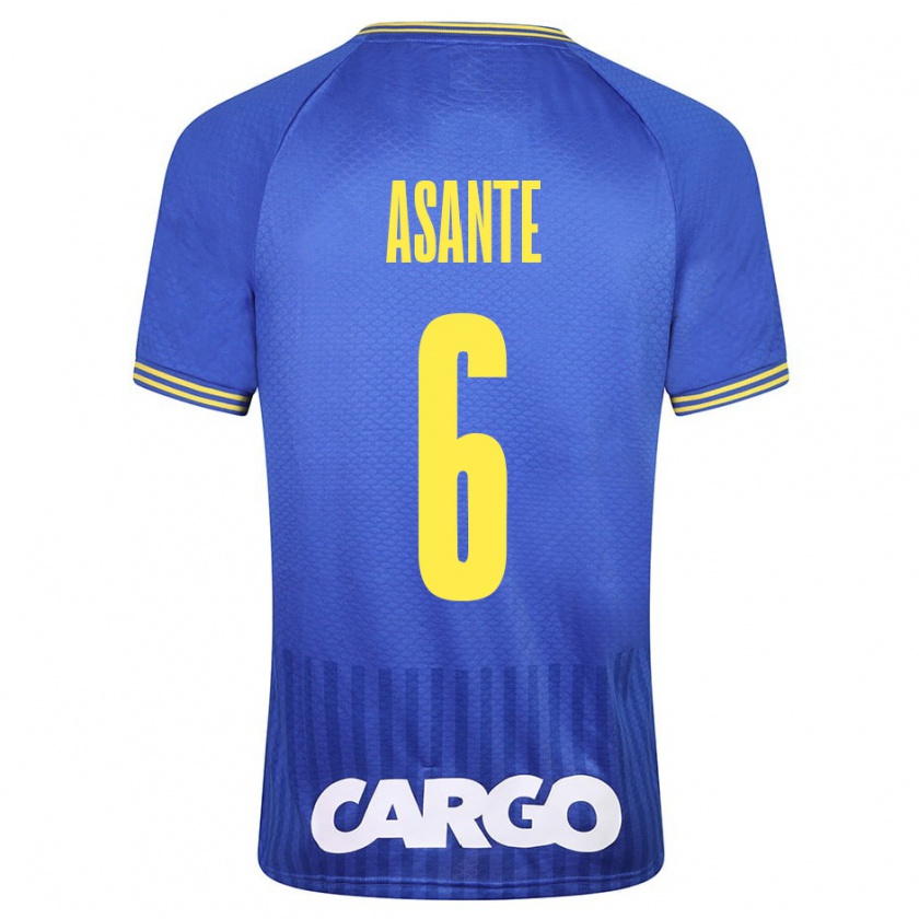 Kandiny Gyermek Tyrese Asante #6 Fehér Idegenbeli Jersey 2024/25 Mez Póló Ing