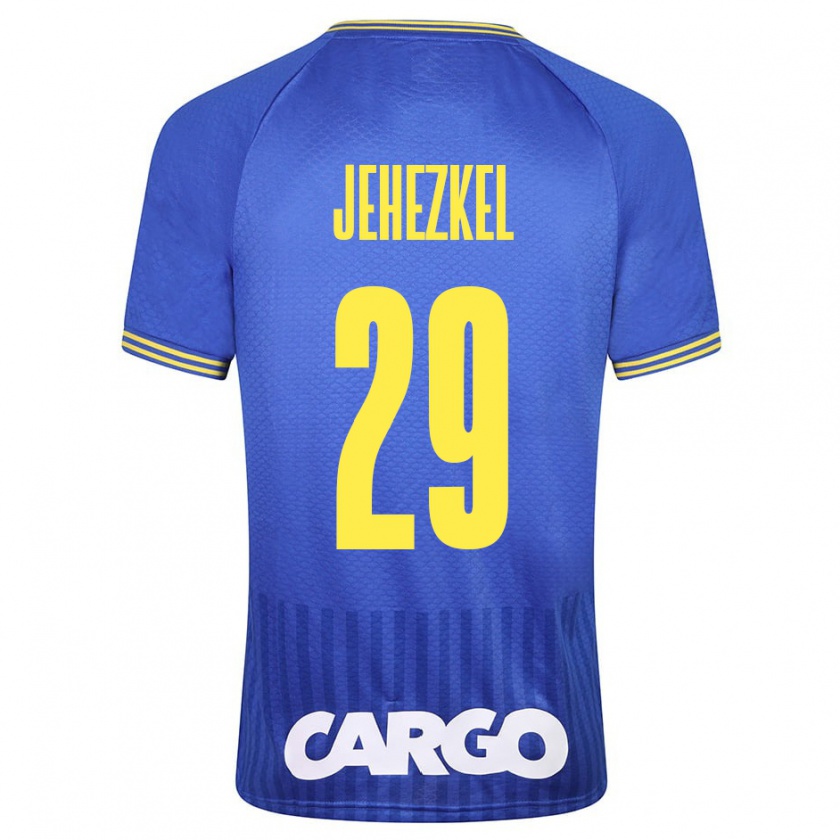 Kandiny Gyermek Sagiv Jehezkel #29 Fehér Idegenbeli Jersey 2024/25 Mez Póló Ing