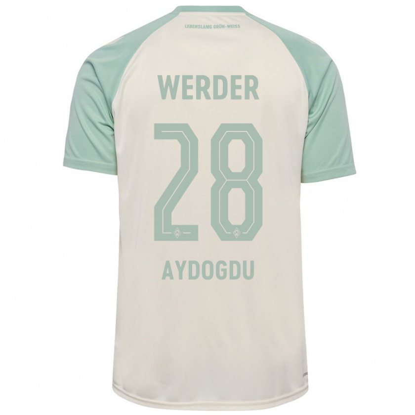 Kandiny Gyermek Onur Aydogdu #28 Törtfehér Világoszöld Idegenbeli Jersey 2024/25 Mez Póló Ing